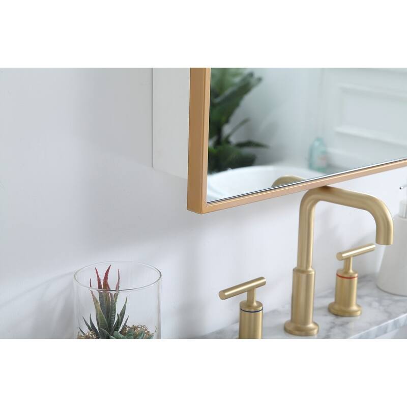 Lulu Mirrored Rectangular 2-shelf Medicine Cabinet
