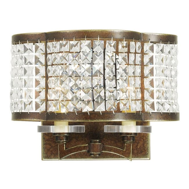 Livex Lighting Grammercy 2 Light Wall Sconce - Hand Painted Palacial Bronze