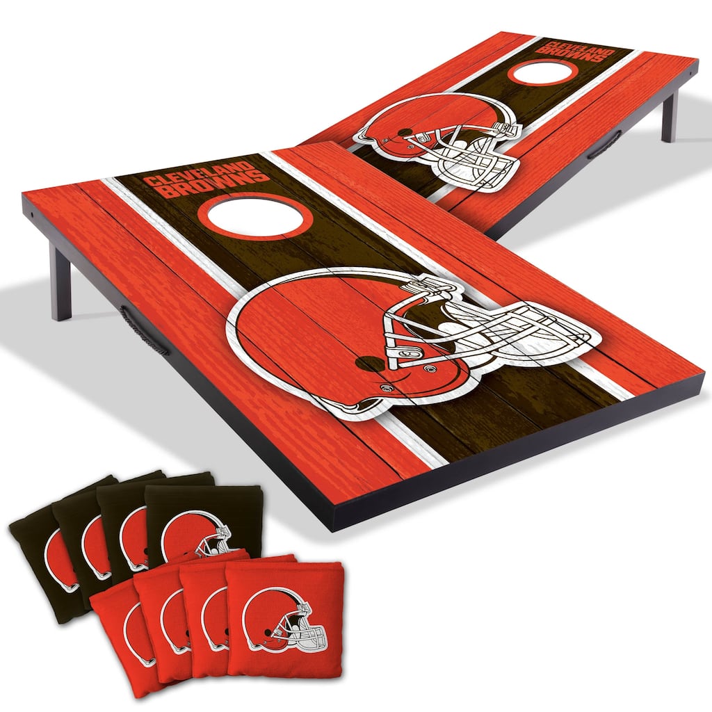 Cleveland Browns NFL Compact 2x3 Tailgate Cornhole Board Set