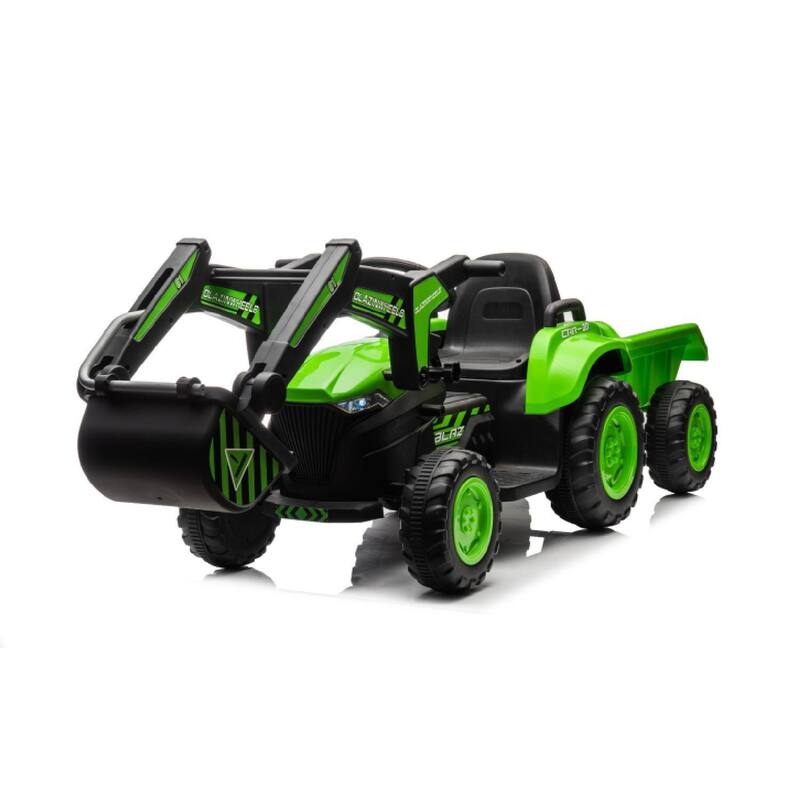 Electric Vehicles Ride On Car Toy with Remote Control, Digger for Kids Best Gifts - Green