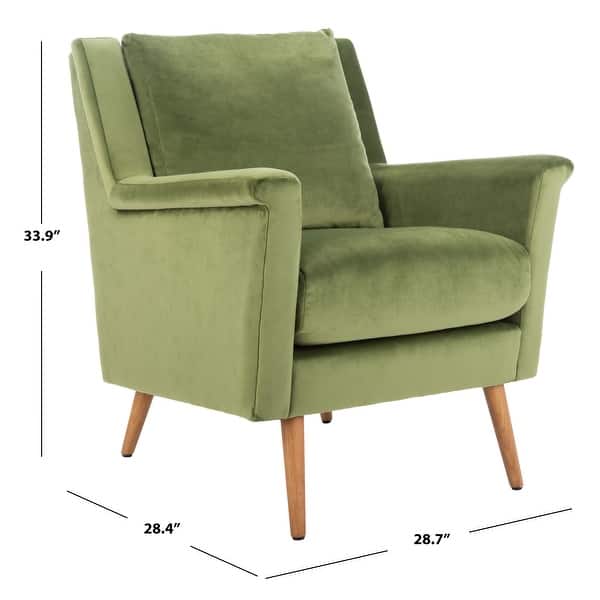 dimension image slide 2 of 4, SAFAVIEH Astrid Mid-century Arm Chair - 28.7" x 28.4" x 33.9"