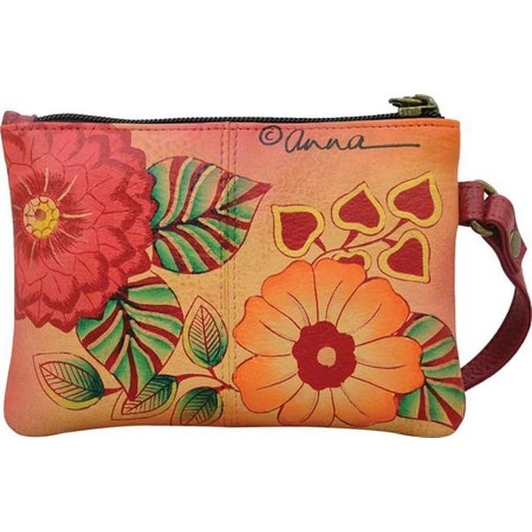 Coin Purse 1828 Anna by Anuschka Hand Painted Leather Medium Organizer Pouch