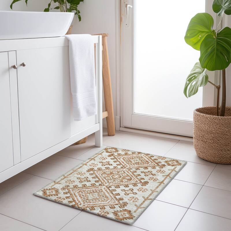 Premium Washable Super Soft Boho Global Mayfield Rug - Canyon - 1' 8" x 2' 6" - Rectangle