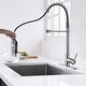 preview thumbnail 11 of 11, Proox Commercial Modern High Arc Single Handle Spring Kitchen Faucet Pull Out Sprayer