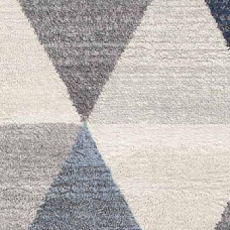 HomeRoots Geometric Coastal Runner Area Rug