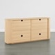 preview thumbnail 16 of 16, 70-inch Wide Modern Sideboard Cabinet with Semi-Cylindrical Columns