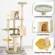 preview thumbnail 19 of 100, EROMMY Cat Tree – Multi-Level Cat Tower with Sisal Scratching Posts & Swing Ball, Modern Cat Furniture for Indoor Cats