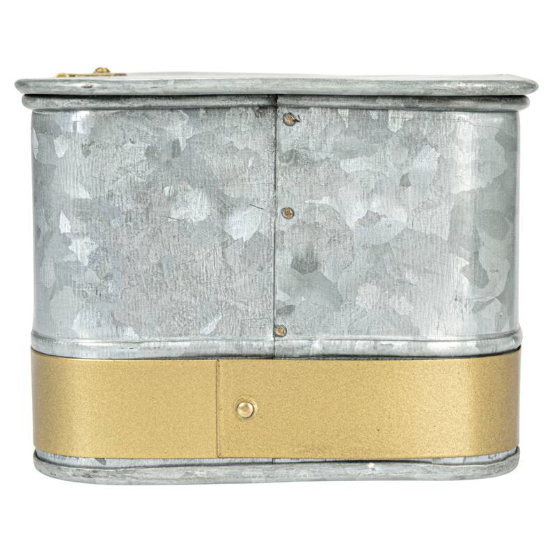 Decorative Metal Boxes with Lid, Set of 3