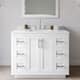 Option White / White Quartz Top / Brushed Nickel Hardware