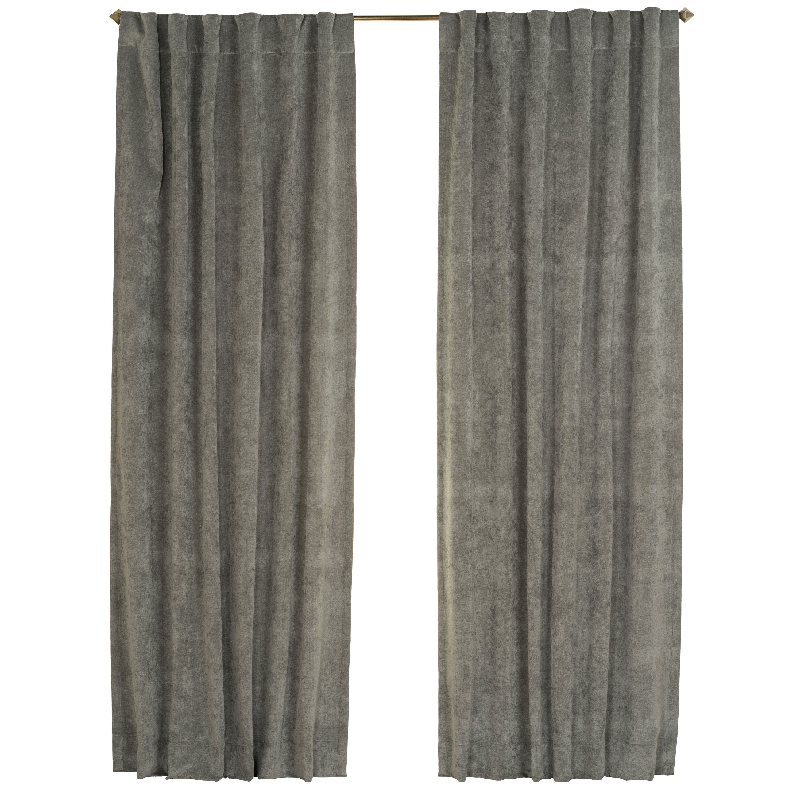 как выглядит Padma Velvet 50x84 Back-Tab Curtain Panel Single Panel фото