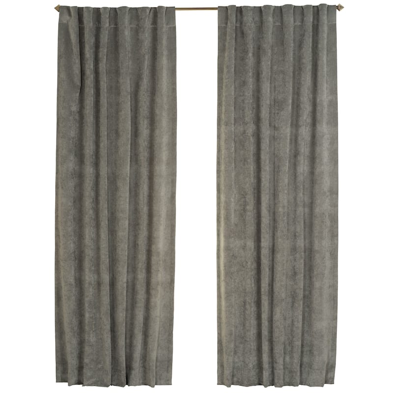 Padma Velvet 50x84 Back-Tab Curtain Panel (Single Panel)