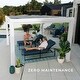 preview thumbnail 5 of 9, Backyard Discovery 12' x 10' Windham Modern Steel Pergola