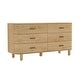 preview thumbnail 15 of 14, Manhattan Comfort Solara 68" Solid Wood Dresser (6-Drawer)