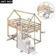 preview thumbnail 3 of 10, Functional Design Twin over Twin House Loft or Bunk Bed