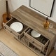 preview thumbnail 3 of 9, Farmhouse Buffet Cabinet with Storage Sideboard with 2 Drawers Wine Bar Cabinet with Removable Wine Racks Storage Shelves