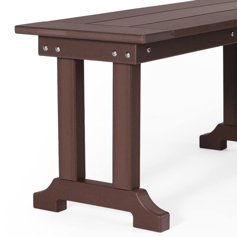 Laguna Hdpe All Weather Outdoor Patio 65" Bench