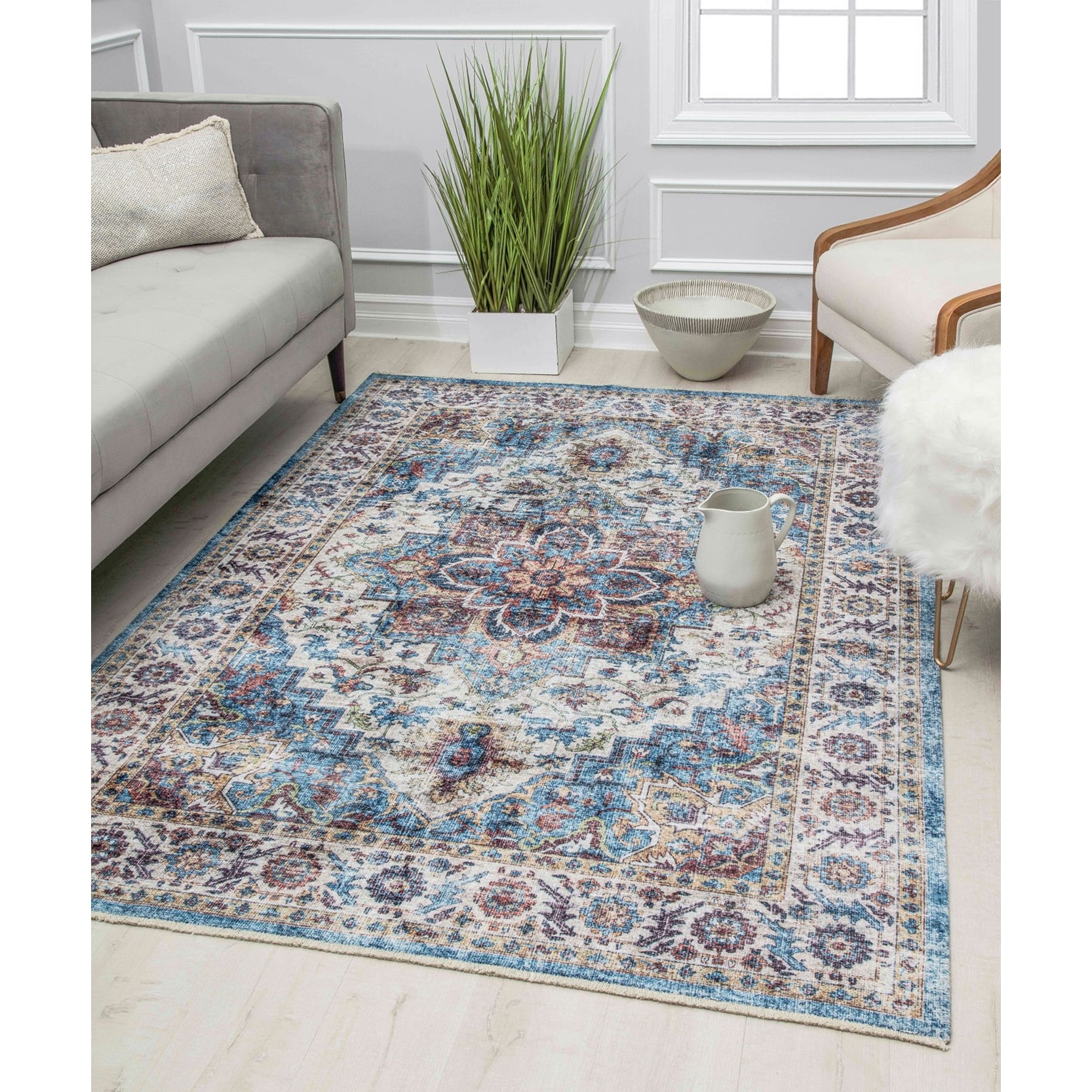 Isle Flatweave Vintage Transitional Area Rug by Rugs America