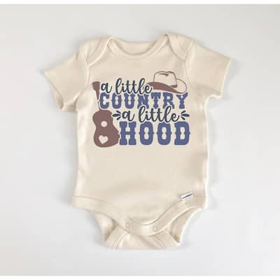 Country Hood - Baby Boy Girl Clothes Infant Bodysuit Funny Cute Newborn