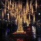 preview thumbnail 2 of 7, 2pcs Meteor Shower Rain Lights 10 Tube Xmas Snowfall Outdoor Light