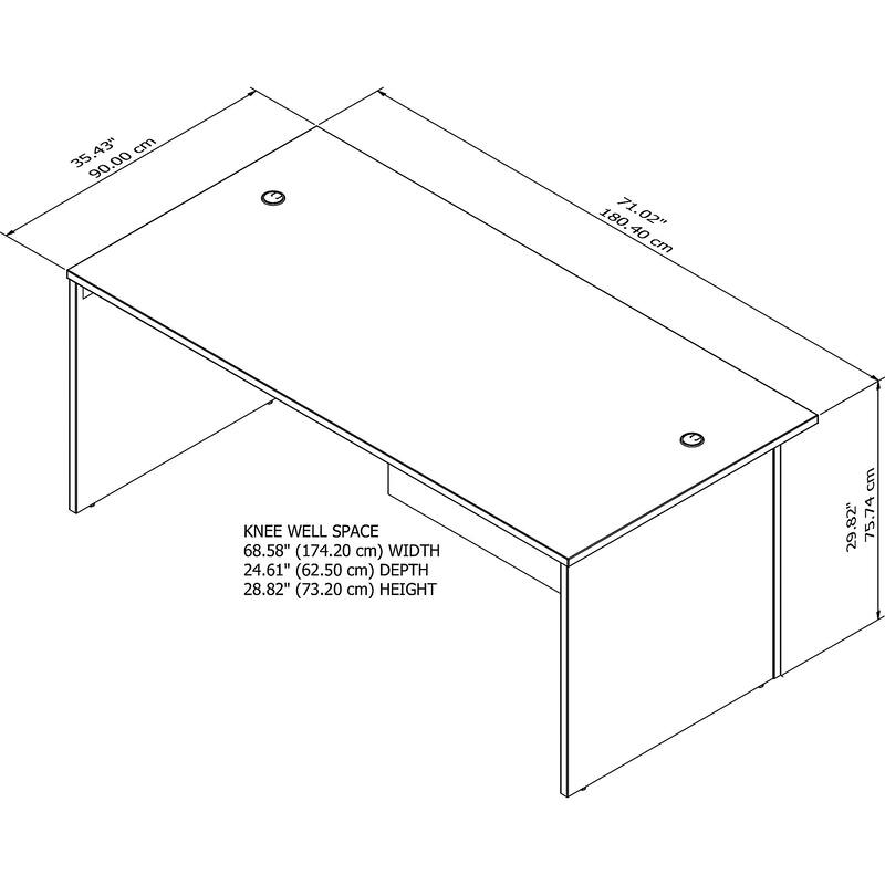 Office 500 72-inch Executive Desk by Bush Business Furniture