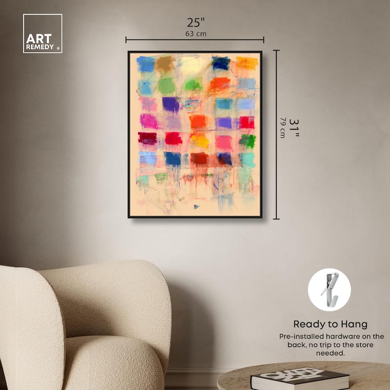 Color Blocks Canvas by Art Remedy