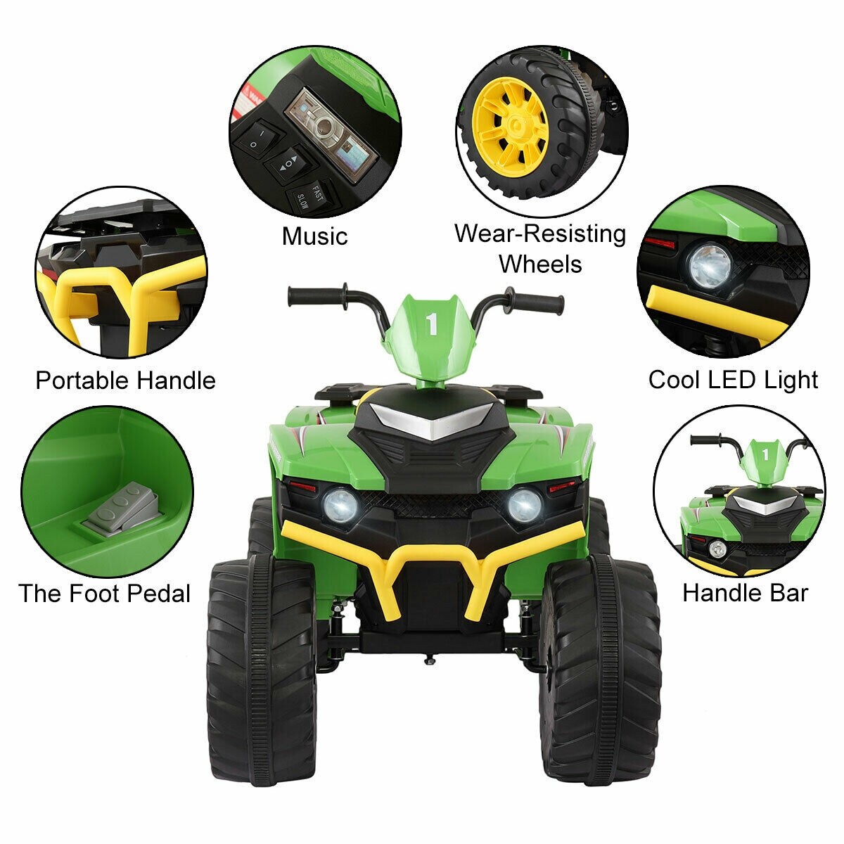 12 volt ride on quad