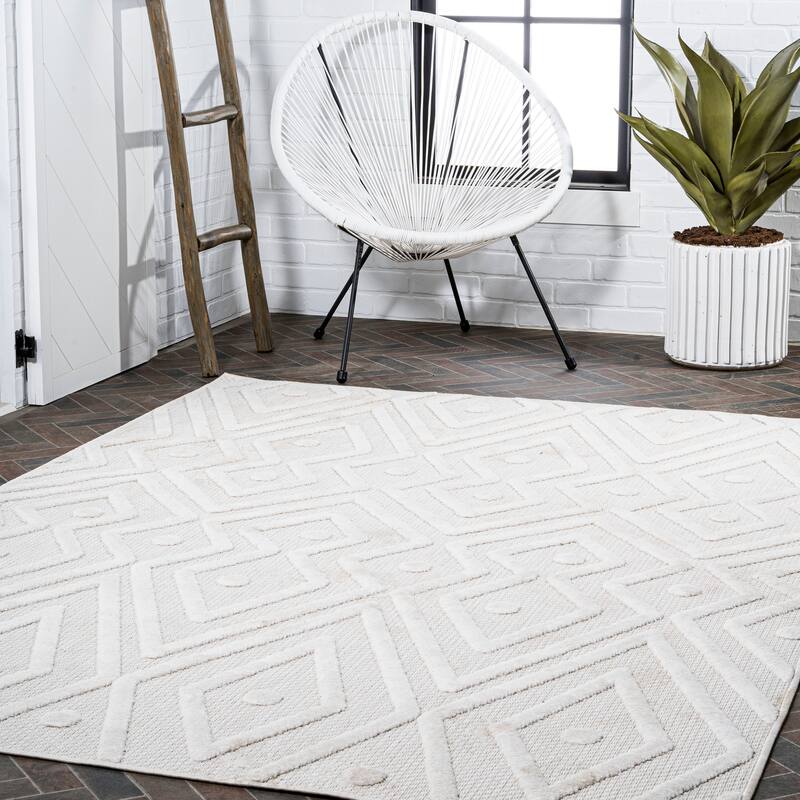 JONATHAN Y Salines Moroccan Diamond Indoor/Outdoor Area Rug
