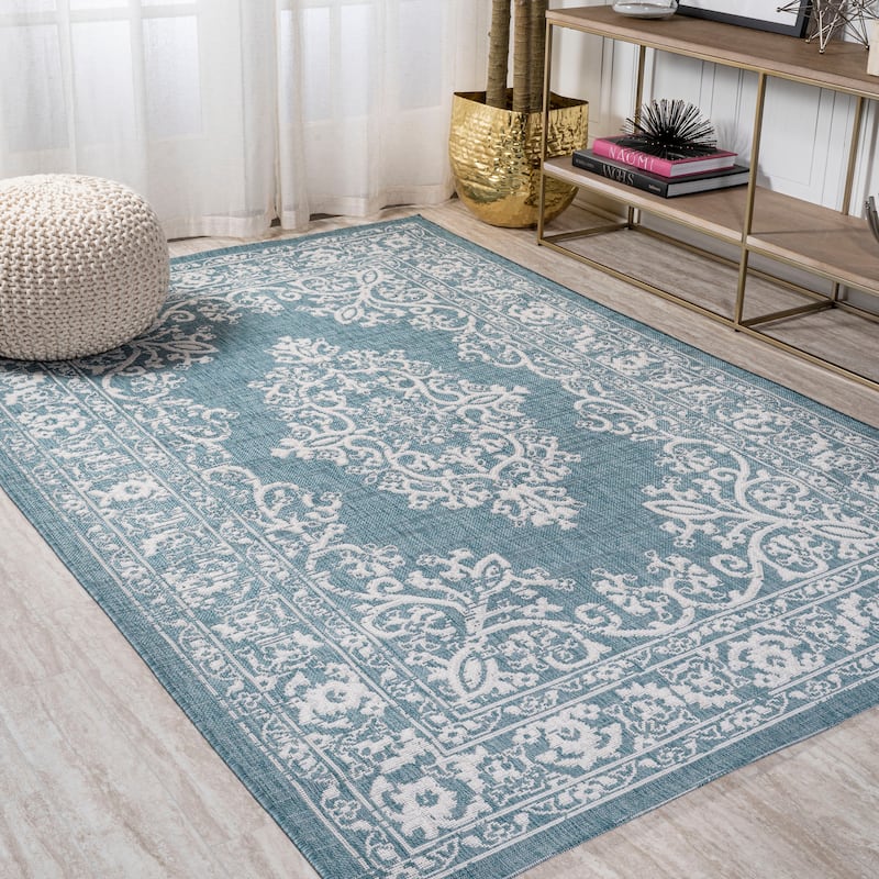 JONATHAN Y Tuscany Filigree Indoor/Outdoor Area Rug