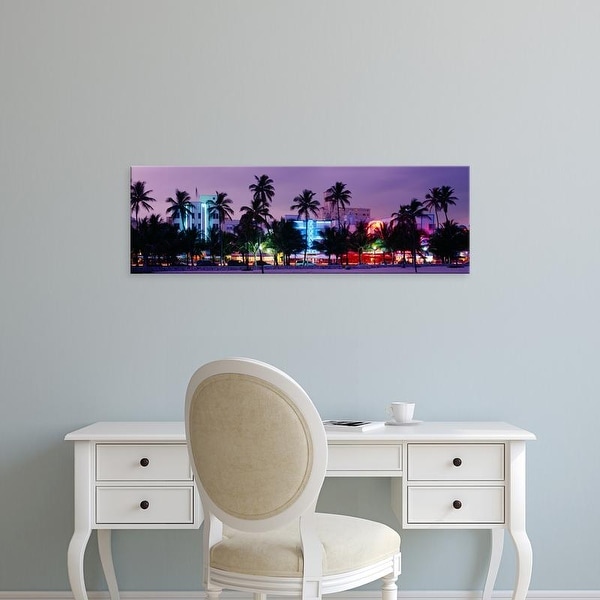 Easy Art Prints Panoramic Images's 'South Beach, Miami Beach, Florida, USA,' Premium Canvas Art