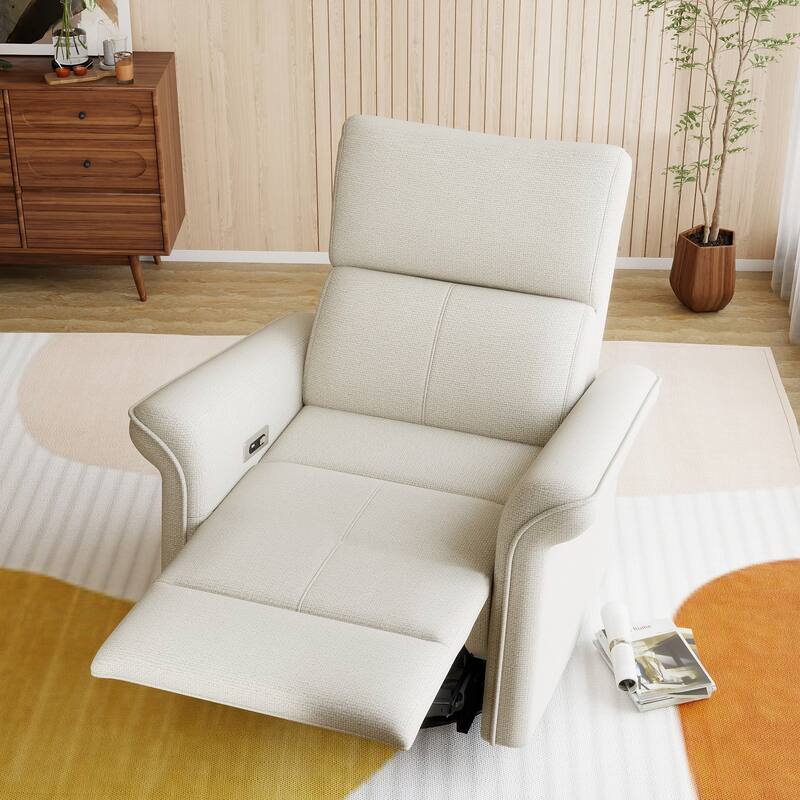 Power Swivel Rocker Recliner Chair for Adults,Rocking Glider Recliner for Small Spaces,Fabric Rocking Chair for Nursery