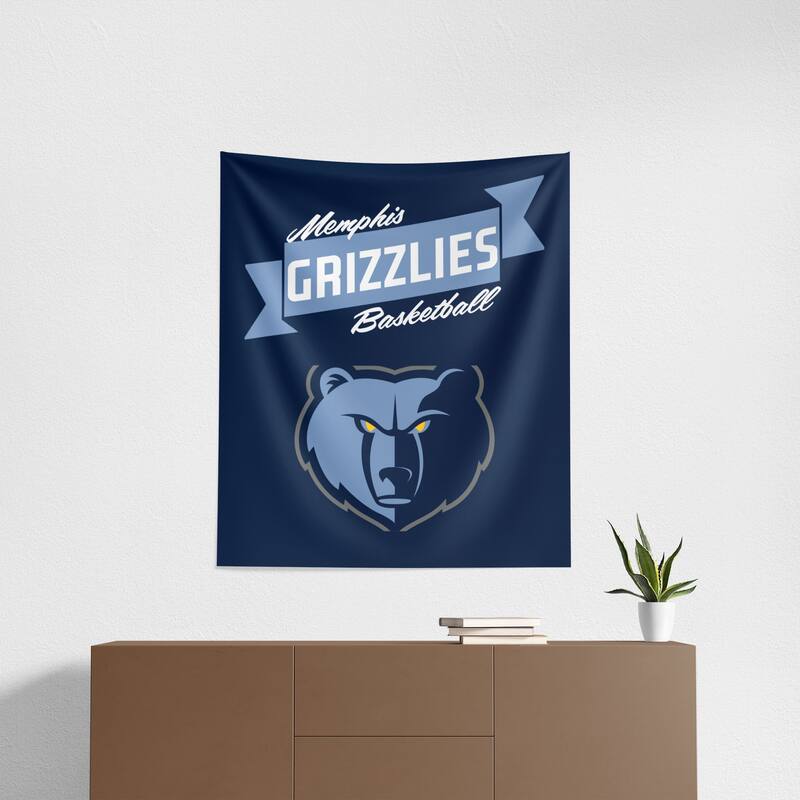 NBA Premium Grizzlies Printed Wall Hanging - 34"x40"