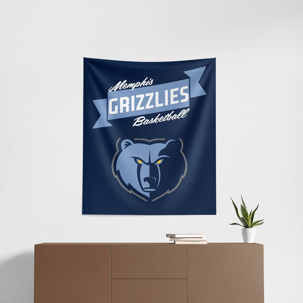 NBA Premium Grizzlies Printed Wall Hanging - 34"x40"