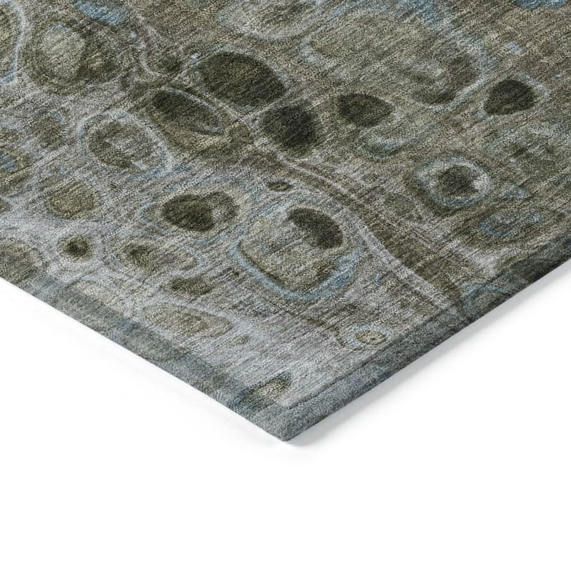HomeRoots Abstract Transitional Rectangle Outdoor Rug