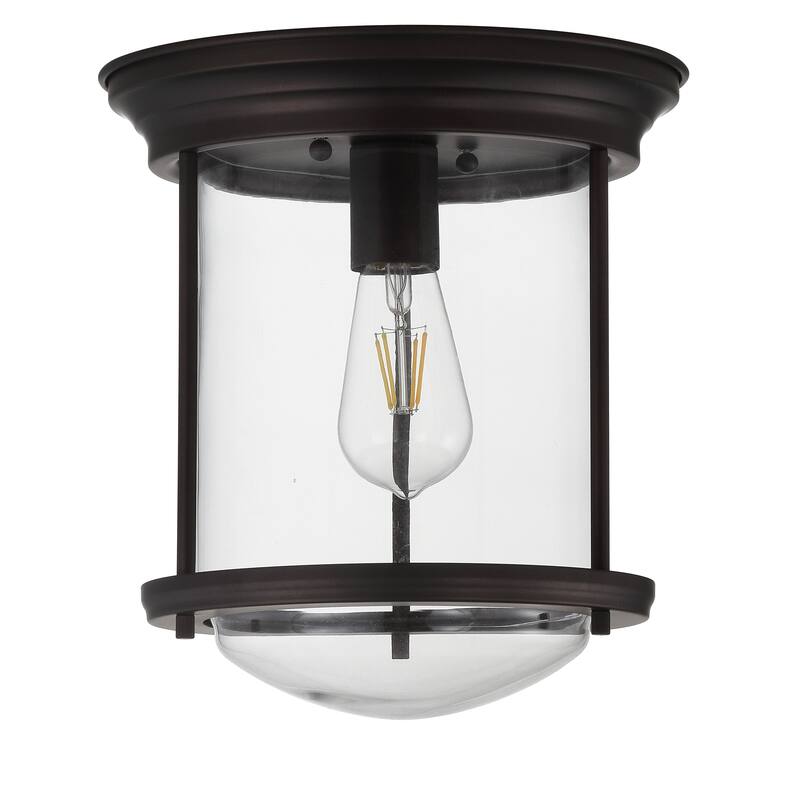 Orbe 10.25" Metal/Glass LED Flush Mount, by JONATHAN Y