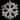 Lighted Tinsel Snowflake Christmas Window Decoration - 20" - Silver - Clear Lights