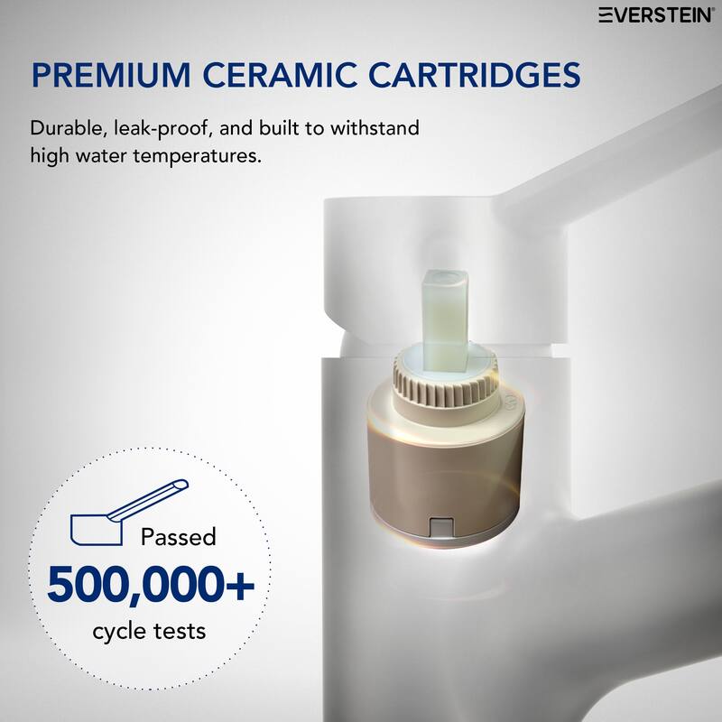 Single Handle Single Hole Bathroom Faucet with Pop‑Up Drain