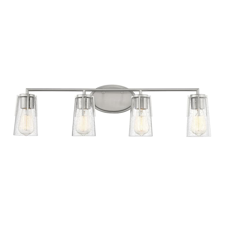 Savoy House Sacremento 4 Light 32" Wide Bathroom Vanity Light - Satin Nickel