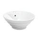 preview thumbnail 2 of 4, Karran Valera 19" Vitreous China Vessel Bathroom Sink in White with Overflow Drain