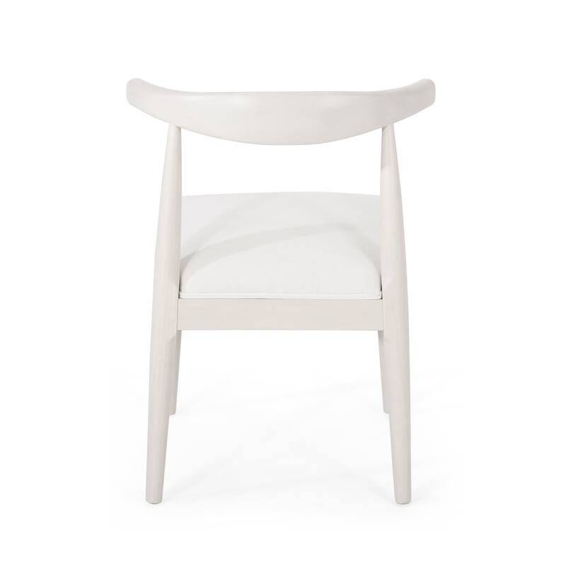 Cortina Fabric and Rubberwood Dining Chairs (Set of 2) by Christopher Knight Home