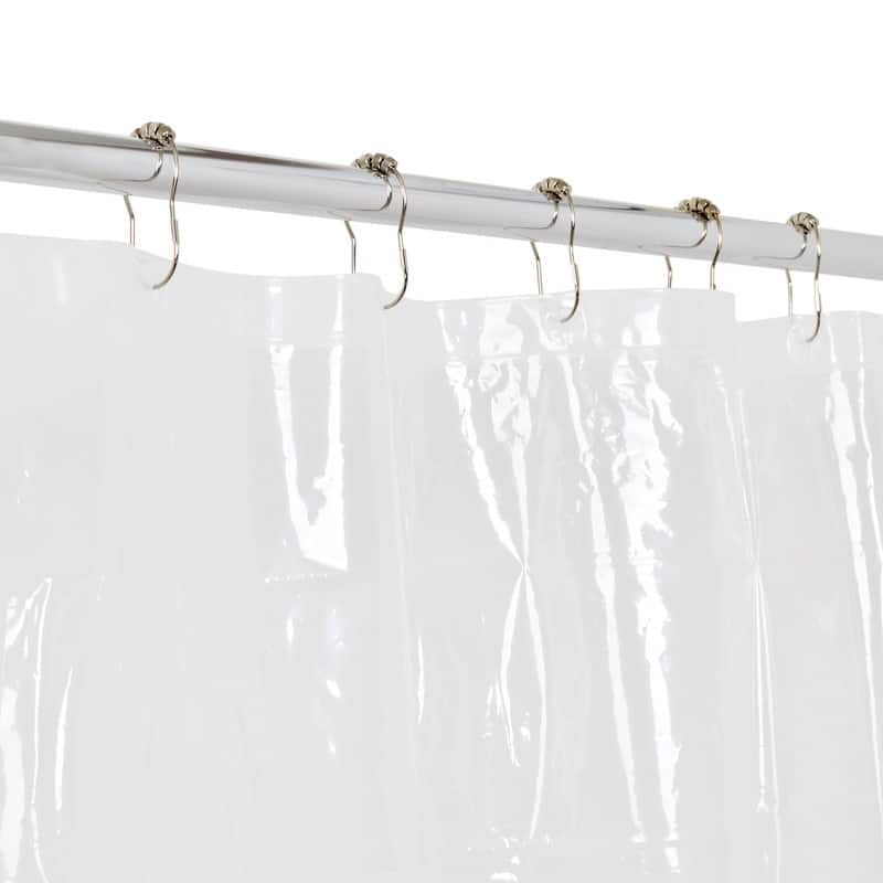 Utopia Alley Rustproof Aluminum Corner Shower Organizer with 4 Shelves - Includes Shower Liner and Shower Hooks