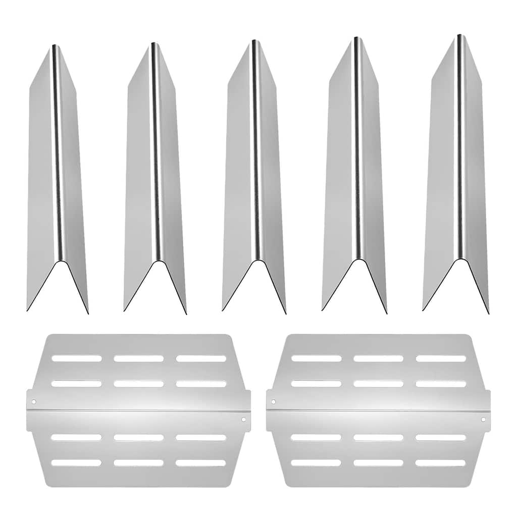 Anmytek 17 Inch Grill Replacement Stainless Steel Flavorizer Bars Set