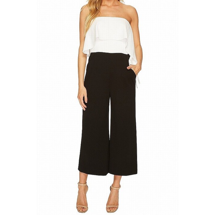 donna morgan black and white jumpsuit