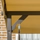 preview thumbnail 18 of 16, Outsunny 3-Seat Patio Swing Chair, Outdoor Canopy Swing Glider with Cushion with 3 Throw Pillows & Adjustable Shade for Porch