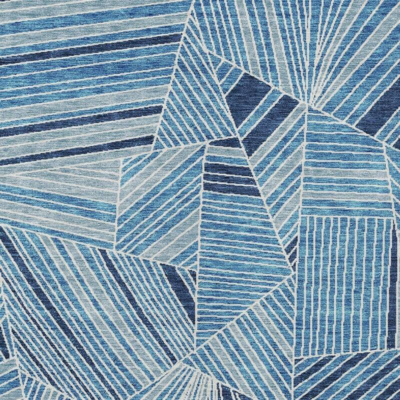HomeRoots Geometric Transitional Rectangle Outdoor Rug
