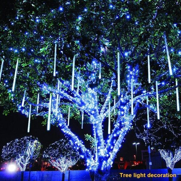 Shower Rain Lights Outdoor Christmas String Lights Drop Icicle 8tbs Overstock 28895208