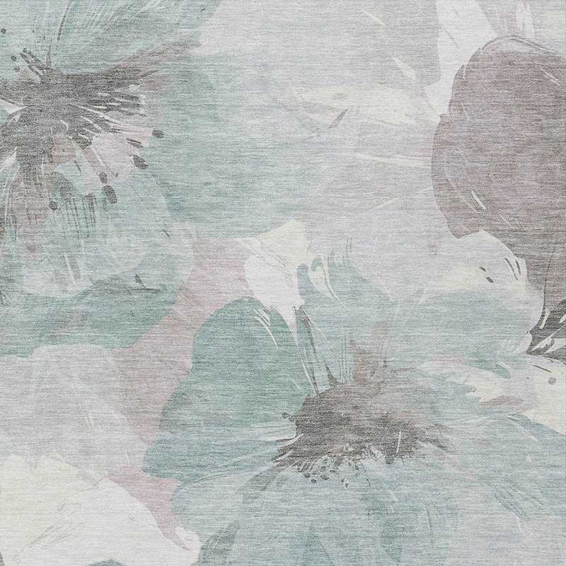 HomeRoots Floral Transitional Rectangle Outdoor Rug