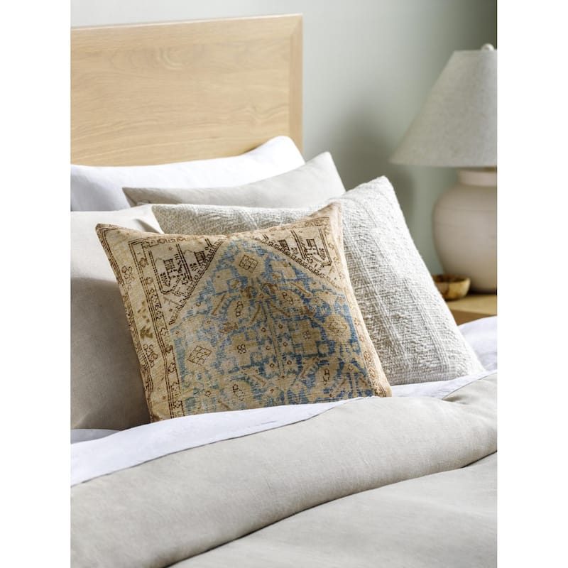 Livabliss Emily Jean Traditional Accent Pillow - 18"L x 18"W - Down