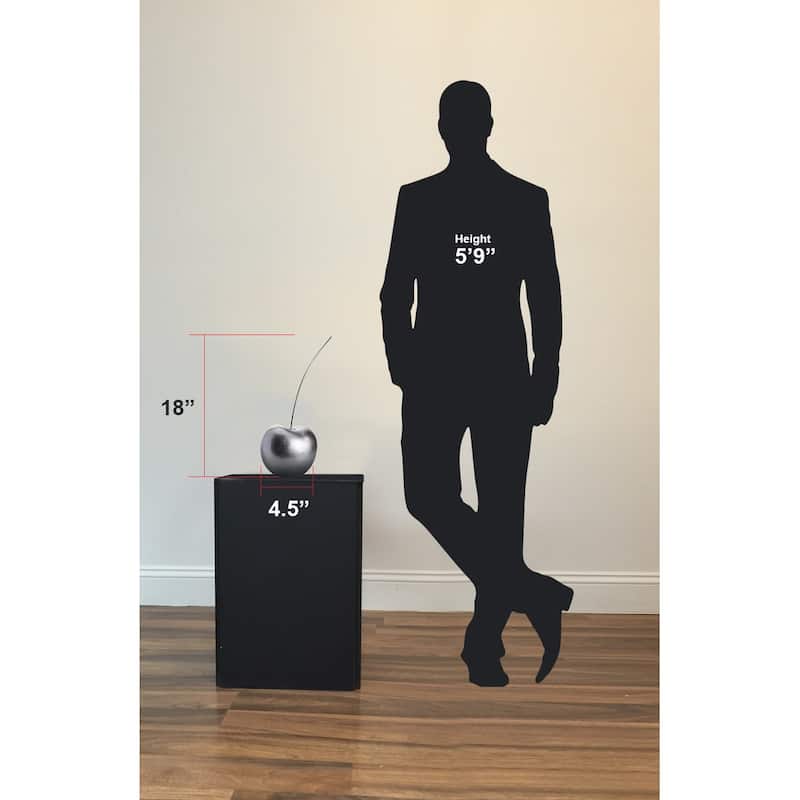 Cherry Resin Handmade 18" Sculpture - N/A