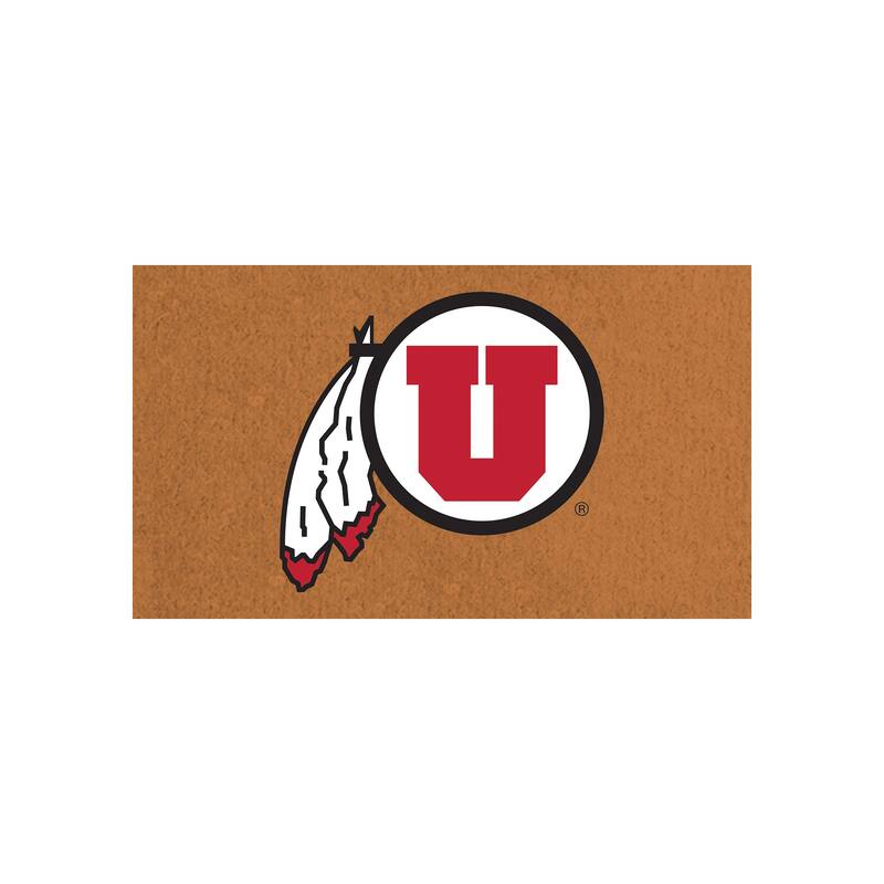 University of Utah Full Color Indoor/Outdoor Coir Mat - 28" x 16"