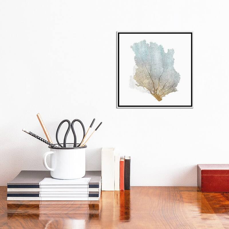 iCanvas "Delicate Coral I" by Isabelle Z Framed Canvas Print